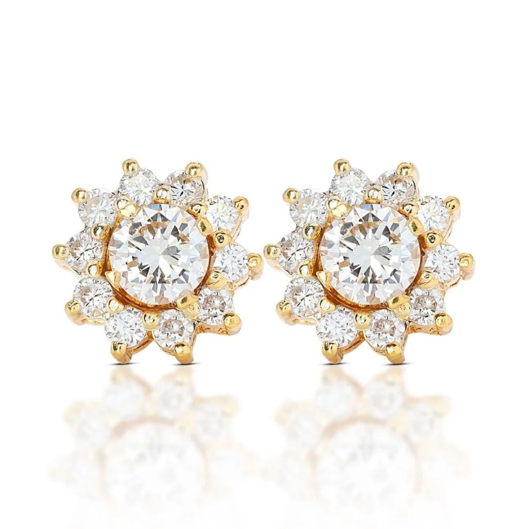 Flower Diamond Earrings